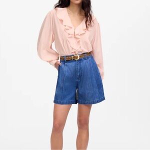 Madewell The Harlow Super wide Jean Shorts Size 26